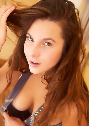 Belka Bends Over And Grabs Her Sexy Bubble Butt